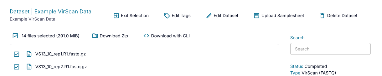download buttons