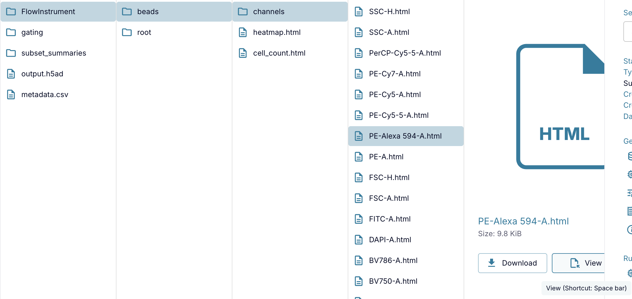 Channel Details - File Path