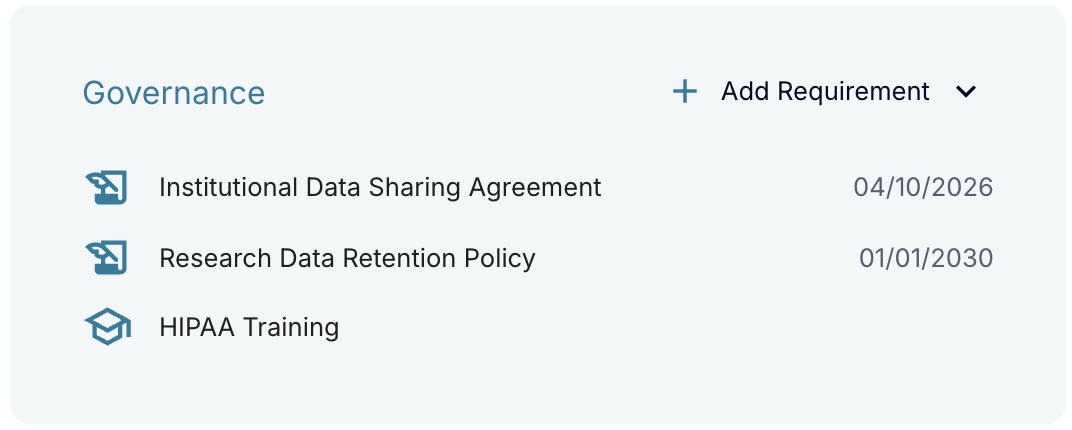 governance widget